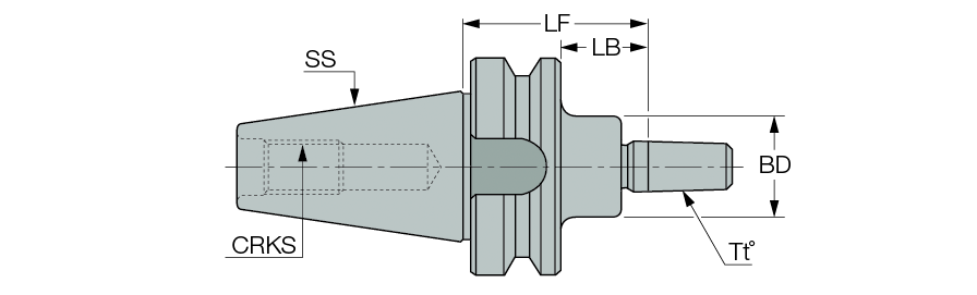 BT40 DC B12X 45