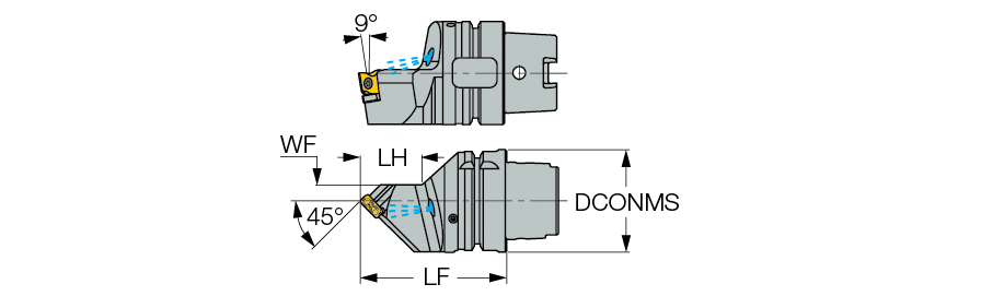 HSK A63WH-SLSNR-G15 TANG