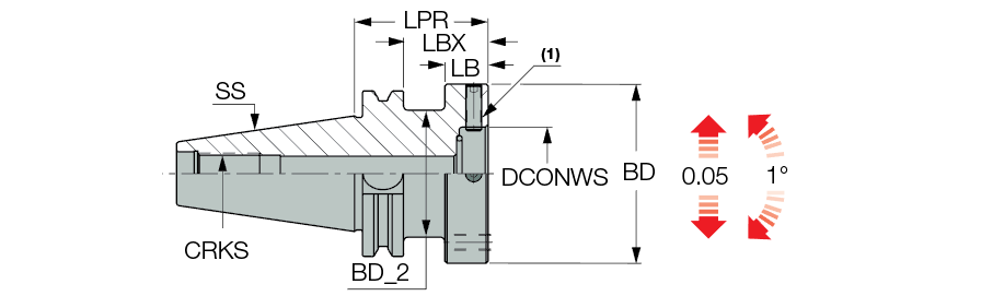 ADJ DIN69871 50 D70
