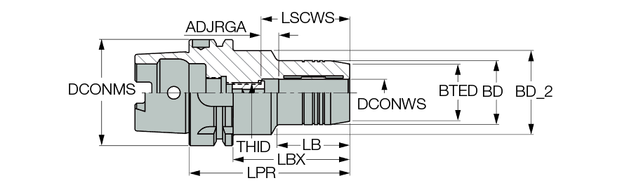 HSK A80 HYDRO 25X115
