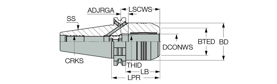 DIN69871 40 HYDRO 20X64.5